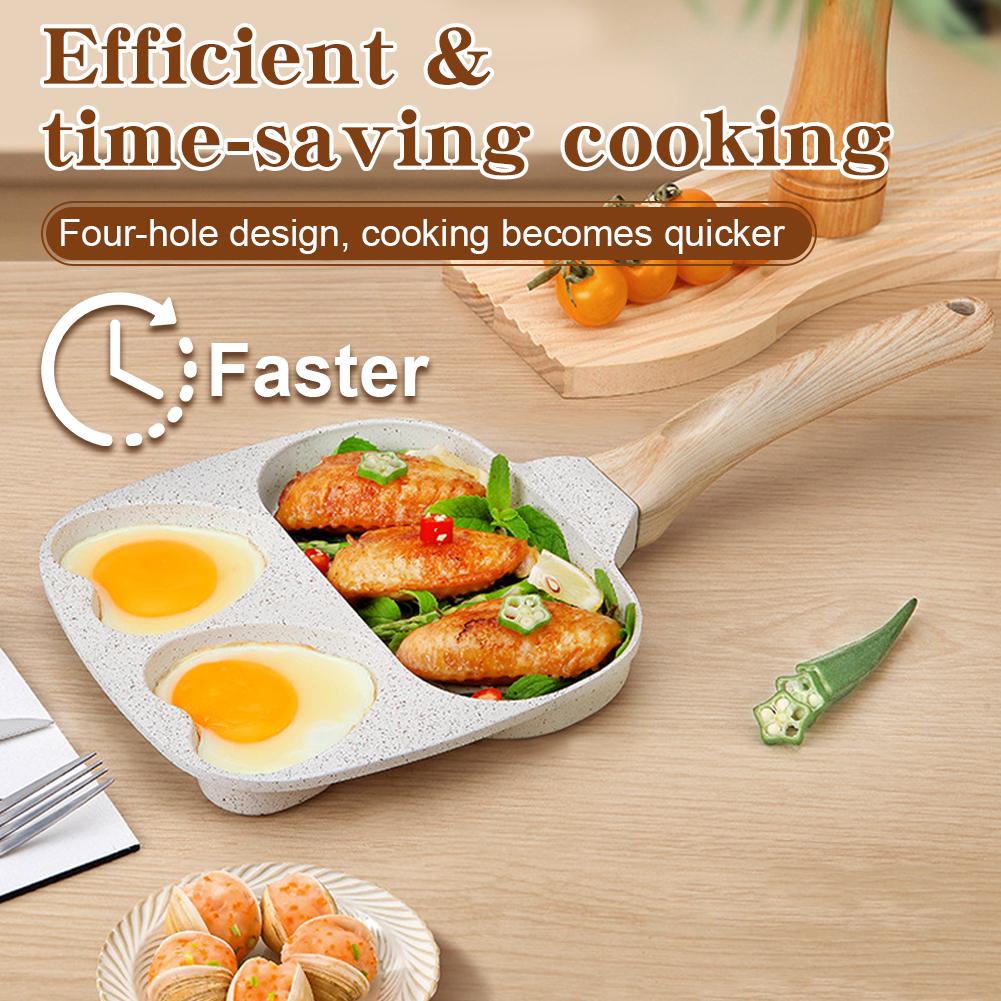 Сковорода для яиц для завтрака, блинов, бургеров, сэндвичей, с антипригарным покрытием, легко моется, сковорода для блинов, совместима с газовой и индукционной плитой