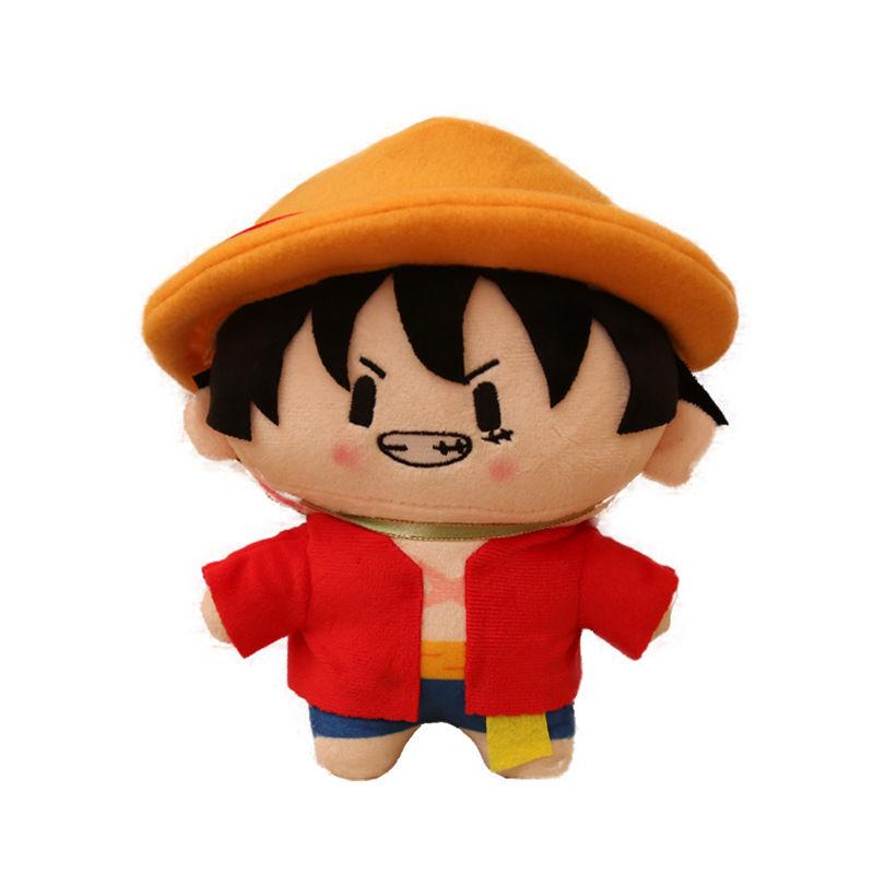 20 см Плюшевая кукла Луффи Зоро Эйс One Piece Аниме Аксессуары Милые Мягкие Набивные Игрушки Подушка для Дивана Детский День Рождения Рождественские Подарки