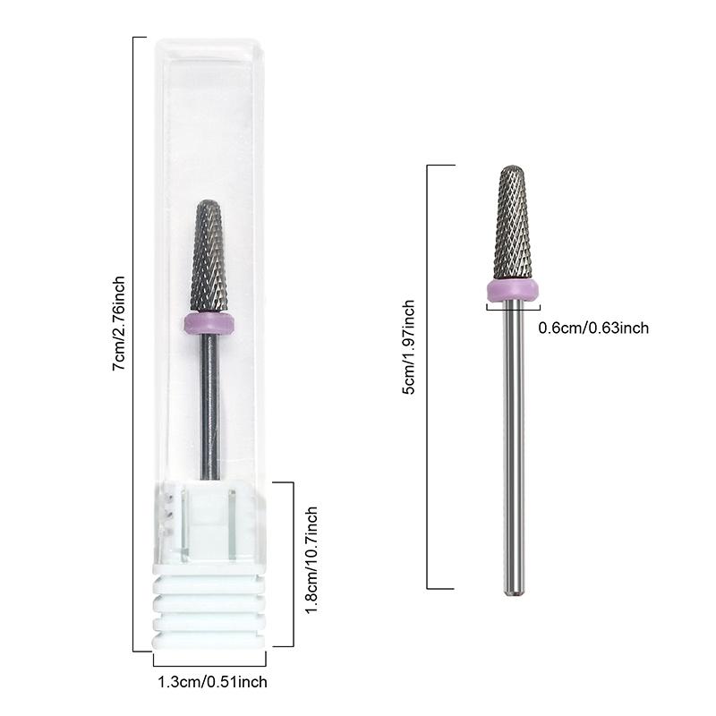 Аппарат для сверления ногтей из вольфрамовой стали, наборы пилок для ногтей, электрическая фреза для маникюра, сверла для снятия заусенцев, инструменты для педикюра
