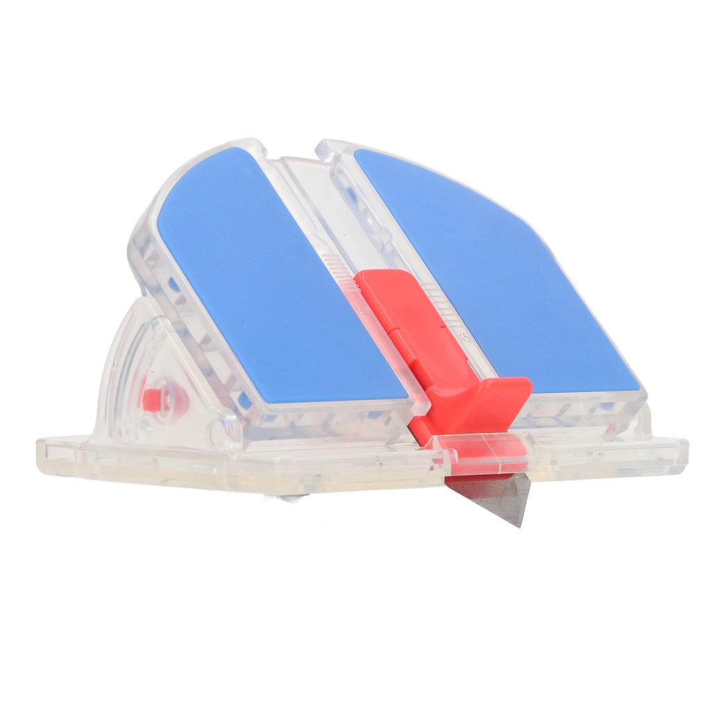Регулируемый резак для бумаги с двухсторонним лезвием, скос лезвия 45°, прямой резак 90°, пластиковый портативный