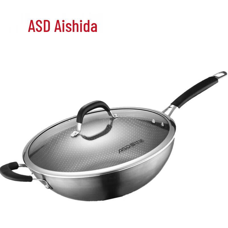 ASD 304 Stainless Steel Non-stick Wok