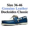 Men'S Shoes Made Of Genuine Leather Colors Boat Shoes For Men Waterproof Sewing Colorful Driving Sneakers Male Fashion 2022A078