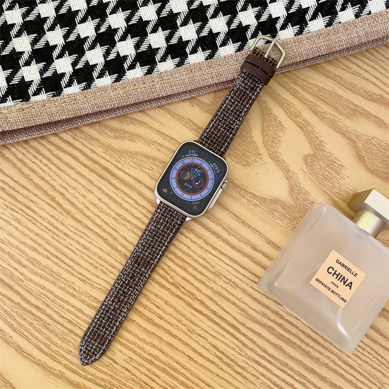 Нейлоновый ремешок для часов iWatch Band 44 мм, 40 мм, 41 мм для iWatch Series 8, 7, 6 Se, 5, 4, 3, 2, 1, ремешки для часов 38 мм, 42 мм, 45 мм, браслет