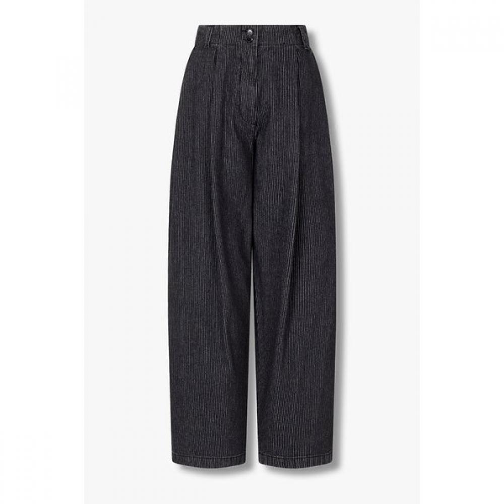 Studio Tomboy Women Stripe Tuck Denim Pants 9176362973ar