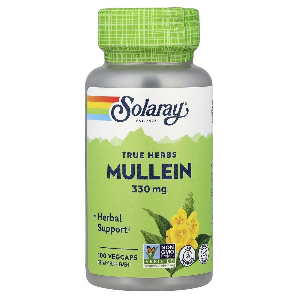 Mullein, 330Mg, 100 Veggie Caps