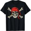 Pirate Costume Skull and Crossbones Jolly Roger Pirate T-Shirt