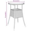 Garden Dining Set 5 pcs Black Poly Rattan
