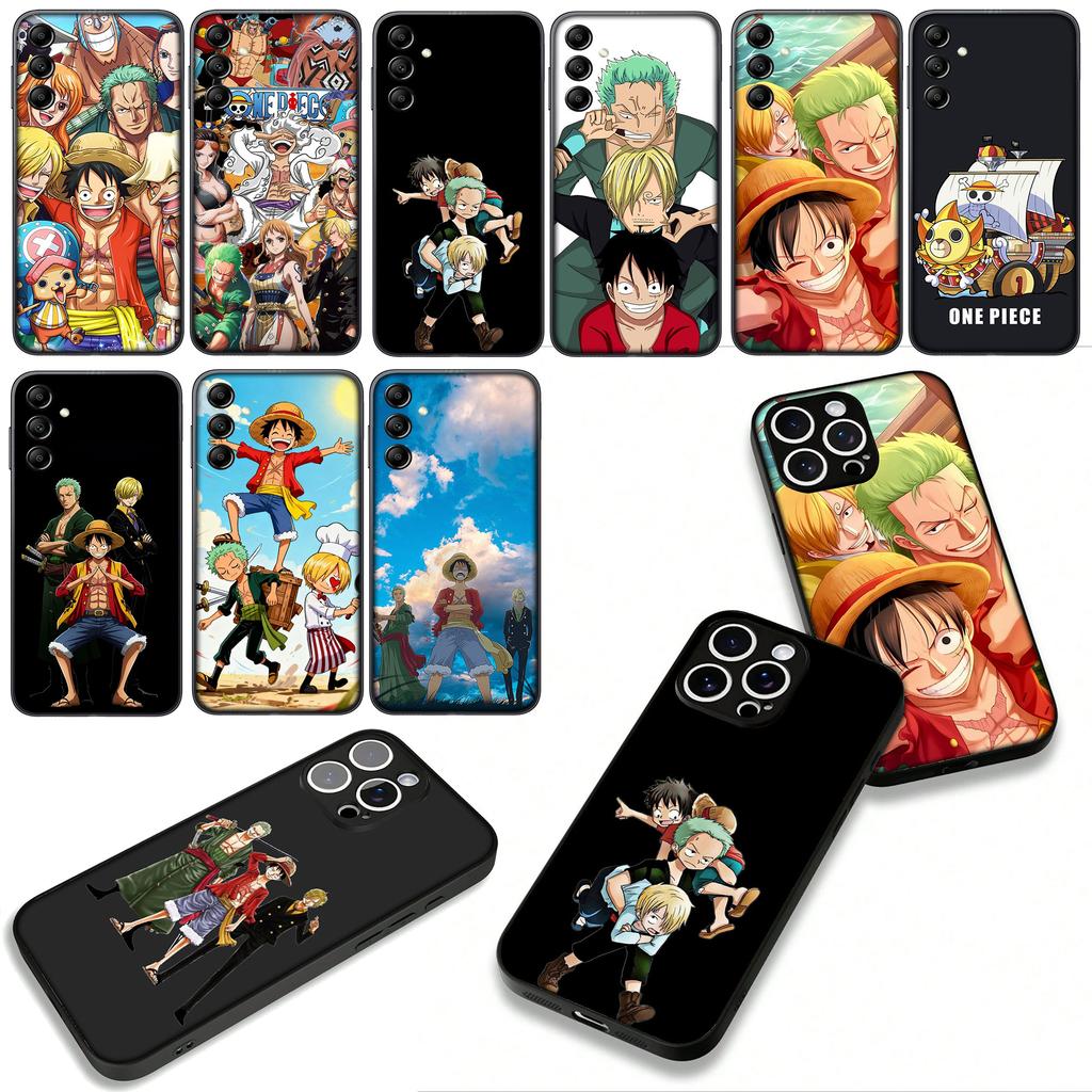 Cover for Apple iPhone 16 15 14 Plus 13 12 Mini 17 Pro Max + ProMax 16E Air 16+ 15+ Case Luffy Sanji One Piece Roronoa Zoro