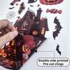 Halloween Window Clings 1/2/4/6/8 Sheets Removable Traceless Static Stickers for Home Holiday Party Decorations