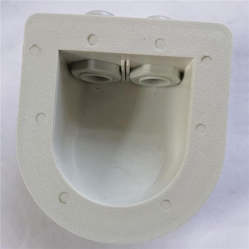 5X Double Wire Entry Gland Box Solar Panel Roof Wire Entry Gland Box Cable Motorhome Double Hole RV Yacht-A99D