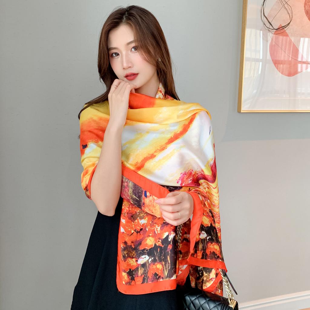 Elegant Ladies Air-conditioning Room Large Shawl Seaside Holiday Sunscreen Sarongs