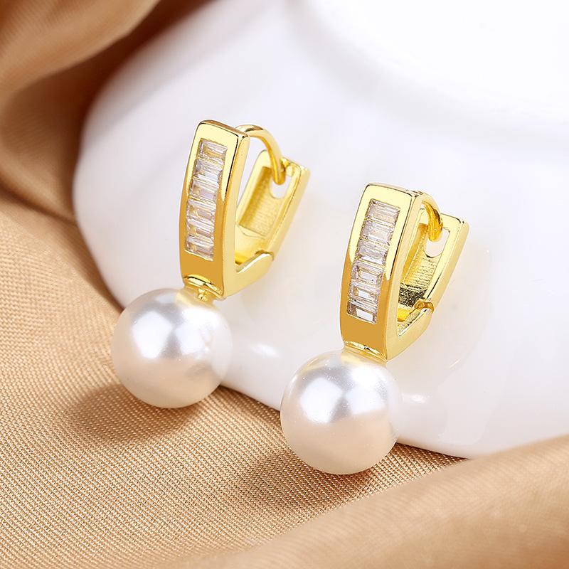 New 925 Sterling Silver AAA Zircon Stud Earrings for Women Fashion Exquisite Student Girlfriend Jewelry Accessories Heart Gift