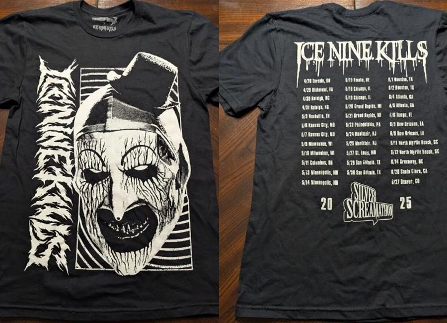 Ice Nine Kills 2025 Silver Screamathon tour dates short sleeve shirt VK00647 Unisex T-Shirt