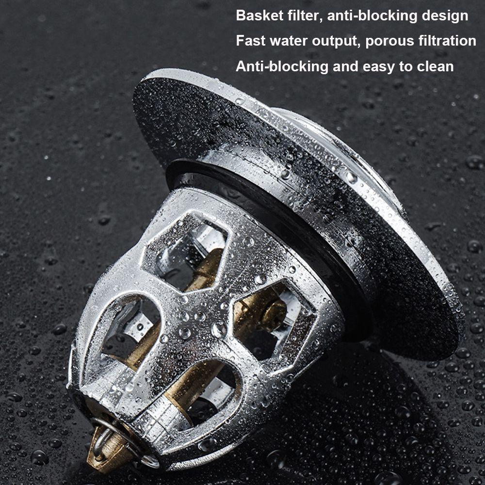 Strainer Hair Catcher Bathroom Sink Plug Basin Spring Core Basin Drain Filter Pop-Up Bounce Core