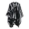 Women Winter Warm Oversized Printing Blanket Cape Wraps Shawl Cardigans