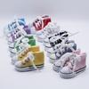 1 Pairs Assorted Colors 7.5cm Doll Sneakers Canvas Shoes for 1/3  BJD Dolls Shoes Accessories