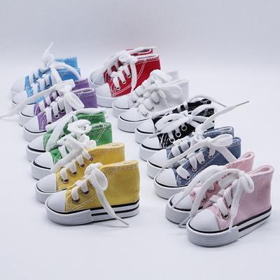 1 пара разноцветных кукольных кроссовок 7,5 см, парусиновая обувь для кукол 1/3 BJD, аксессуары для обуви