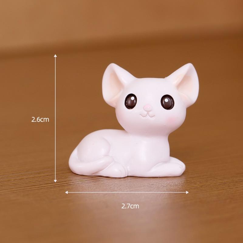 Микро-ландшафтные декоративные элементы Полимерные изделия Настольные маленькие украшения Мультяшные милые куклы Автомобильные кошачьи украшения