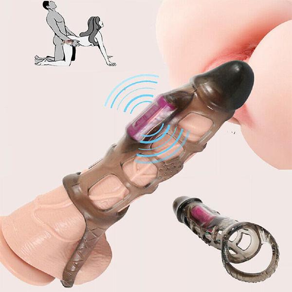 Мужской пенис вибрирующее кольцо для увеличения пениса, удлинитель рукава для мужчин, задержка эякуляции, стимулятор точки G, вибратор для головки, секс-игрушки