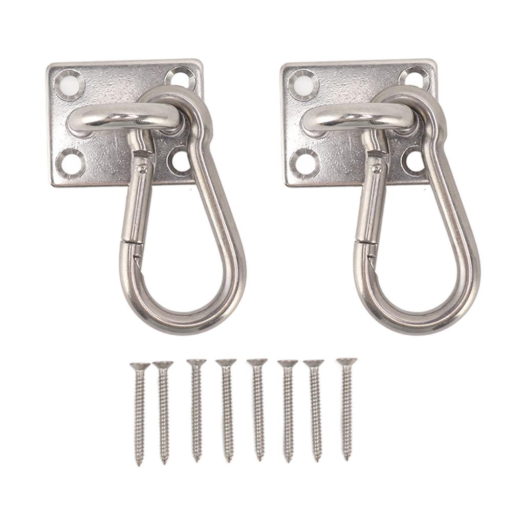 200 кг набор крючков для качелей на открытом воздухе с квадратной пряжкой для двери, крюк для гамака из нержавеющей стали 304
