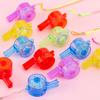 5 PCS with Lanyard LED Light Whistle Plastic Flashing Whistle Creative Party Whistle