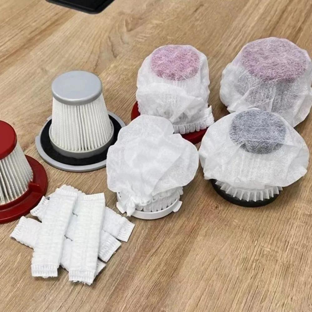 50/100Pcs Non-wovens Vacuum Cleaner Filter Mesh Dust Collection Filter Dust-proof Disposables Cover Accessories Nursing Products