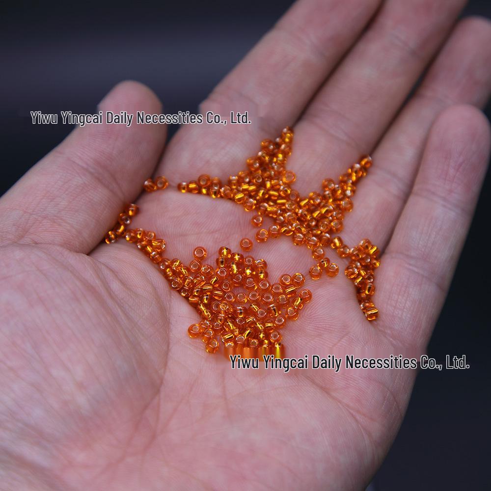 Silver-Filled Glass Rice Beads for DIY Earrings and Bracelets - 2/3/4mm