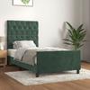 VidaXL Bed Frame with Headboard Dark Green 80x200 Cm Velvet3125907