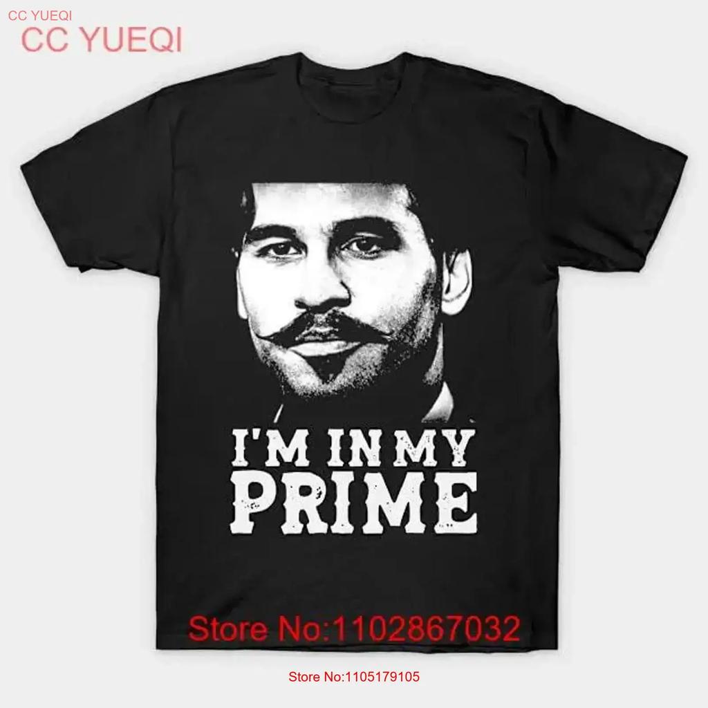 Doc Holiday Im In My Prime Tombstone Made Australia T Shirt S 5xl Vintage Fashion Homme Stylish Graphic Stretched