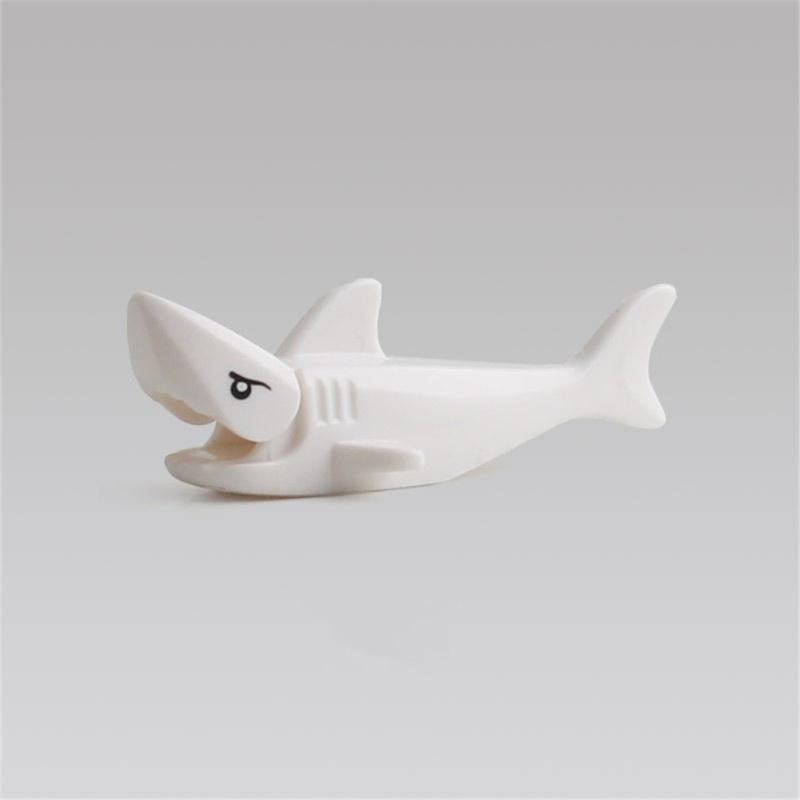 Животные строительные блоки фигурки мини леопард крокодил акула модель орнамент детские развивающие игрушки