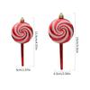 Set of 4 Colorful Acrylic Candy Christmas Lollipop Ornament Festive Decorations for Christmas Tree Party