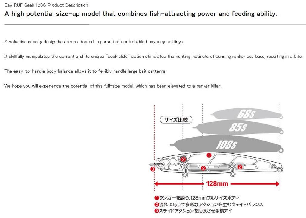 DUO Тонущая приманка Bay Ruf Seek 128S ACC0751 (5687)