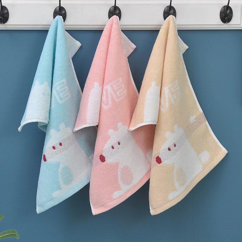 32-Strand Double-Sided Baby Towel, 25x50cm, Soft, Water-Absorbent, Thickened, Embroidered LOGO