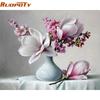 Diy Frame Acrylic Paint Magnolia Flower DIY Painting By Numbers Modern Wall Art Picture Unique Gift For Home Decor Arts