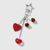Брелок Сердце Бант Вишня Клубника Шарм Подвеска Брелок Ювелирное Украшение Для Девочки Женщины Подарок Украшение для Сумки