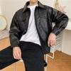 2024 New Motorcycle Leather Jacket for Men's Versatile Loose and Handsome Leather Jacket