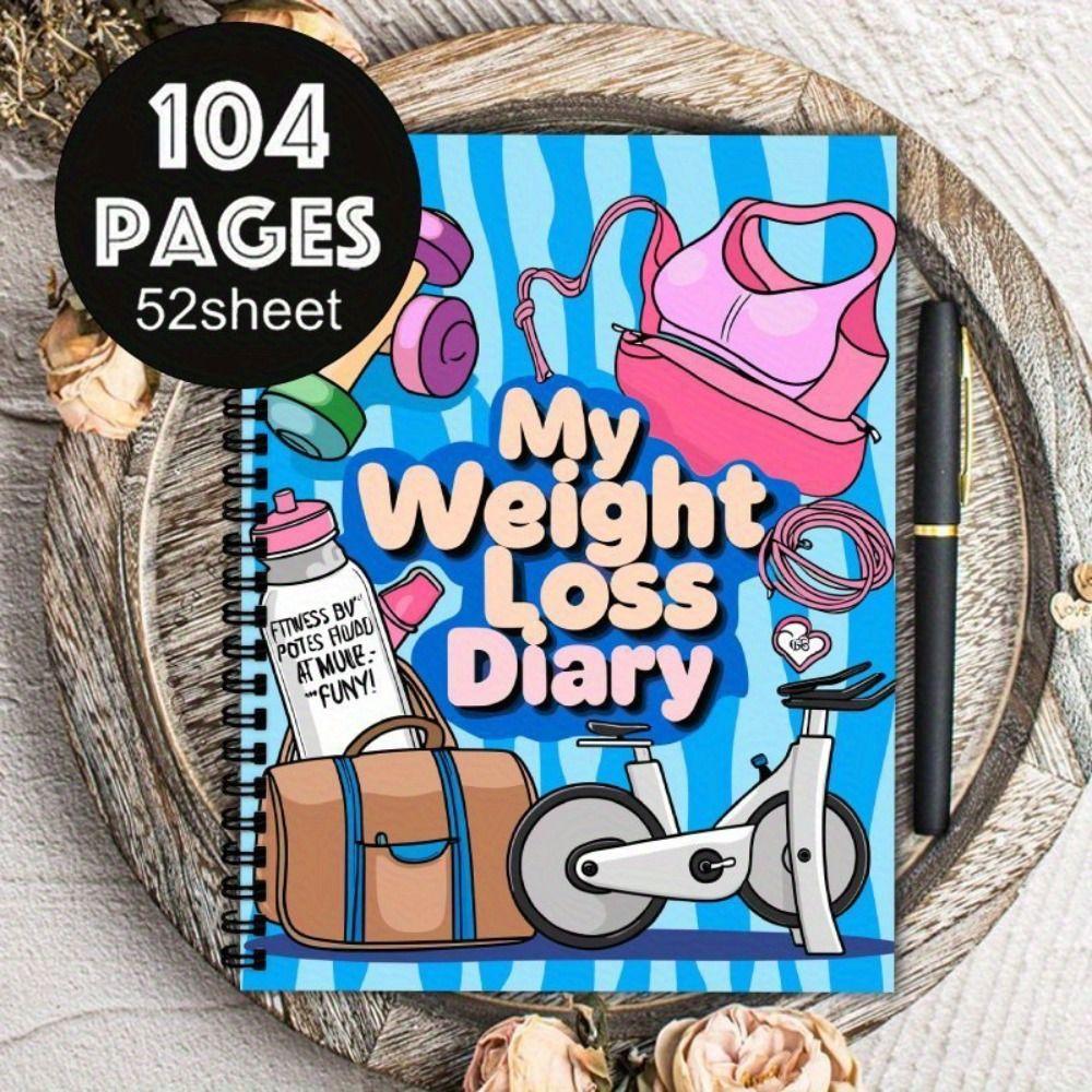 104 Pages Weight Loss Plan Book 12 Weeks Diet Meal Notepad High Quality Fitness Journal  Health