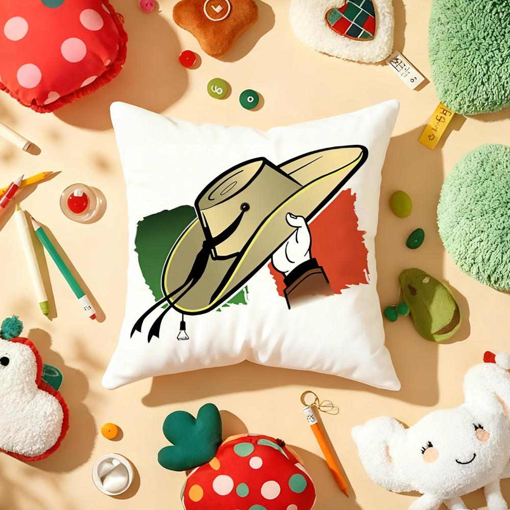 Cinco de Mayo Mexico May 5th Cushion Cover Plush Fabric Soft Double-Sided Printed Sofa Warm Winter Home Child Gift Pillow Case