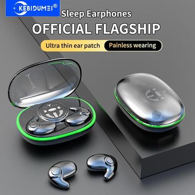 Невидимые наушники для сна, беспроводные наушники Bluetooth 5.3, водонепроницаемые наушники с шумоподавлением, TWS, гарнитуры с сенсорным управлением и микрофоном