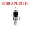 BT50 APU13 110 Встроенный самозатягивающийся патрон для сверла Держатель инструмента Цанга Трехкулачковый Закаленный Гальванизированный Для ЧПУ 40CR