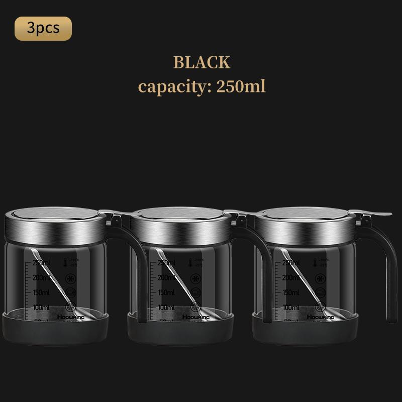 1 шт. Стеклянная банка для специй с ложкой, сахарница, солонка, контейнер для приправ, кухонные принадлежности, набор для хранения, коробки для специй