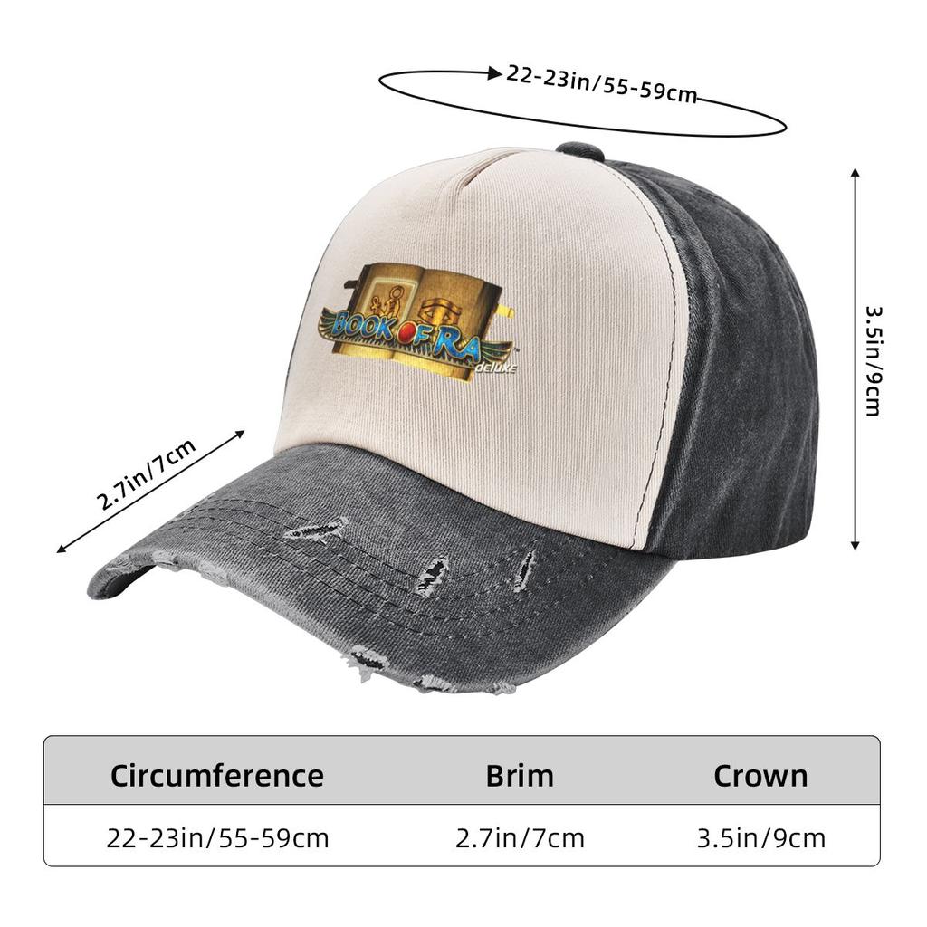 Baseball Caps Book Of Ra Merchandise for Unisex Women Classic Distressed Denim Washed Dad Hat