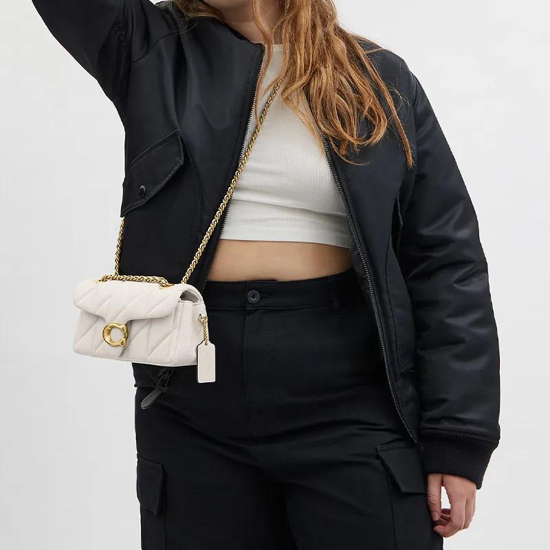 COACH Tabby Sheepskin Pillow Bag Handbag , Shoulder Bag Small Women's Chalk White (Unisex) Shoulder Bags CP149 B4HA
