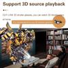 Портативный DLP 1080P 3D-проектор, WiFi Мини Портативный 1080P Домашний Кинотеатр Видеопроектор с Аккумулятором