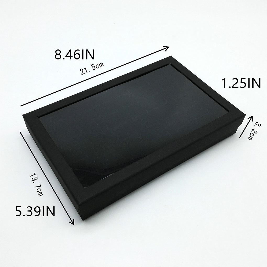 Коробка для колец с 36 отверстиями Контейнер для серег Стразы Ювелирные изделия Коллекционер серег-пуссетов Держатель для аксессуаров Органайзер Хранение Дисплей