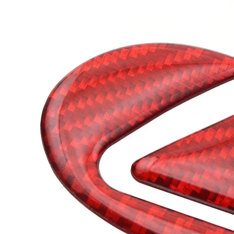 WDM2 2026 Hot Interior Stickers Carbon Fibre Car Steering Wheel Badge Sticker For Lexus RX350 GX460 GS350 IS250 IS350 ES350 ES250 ES