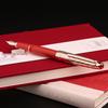 MoonMan P135 Fountain Pen, Fine Nib, Fu Character, Limited Edition Gift Box, Red Rose Gold Unisex