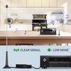 BINGFU FM Radio Antenna Stereo System Telescopic Antenna Magnetic Base and 3m Extension Cable Portable Radio Tuner Stereo Receiver AV Receiver Stereo