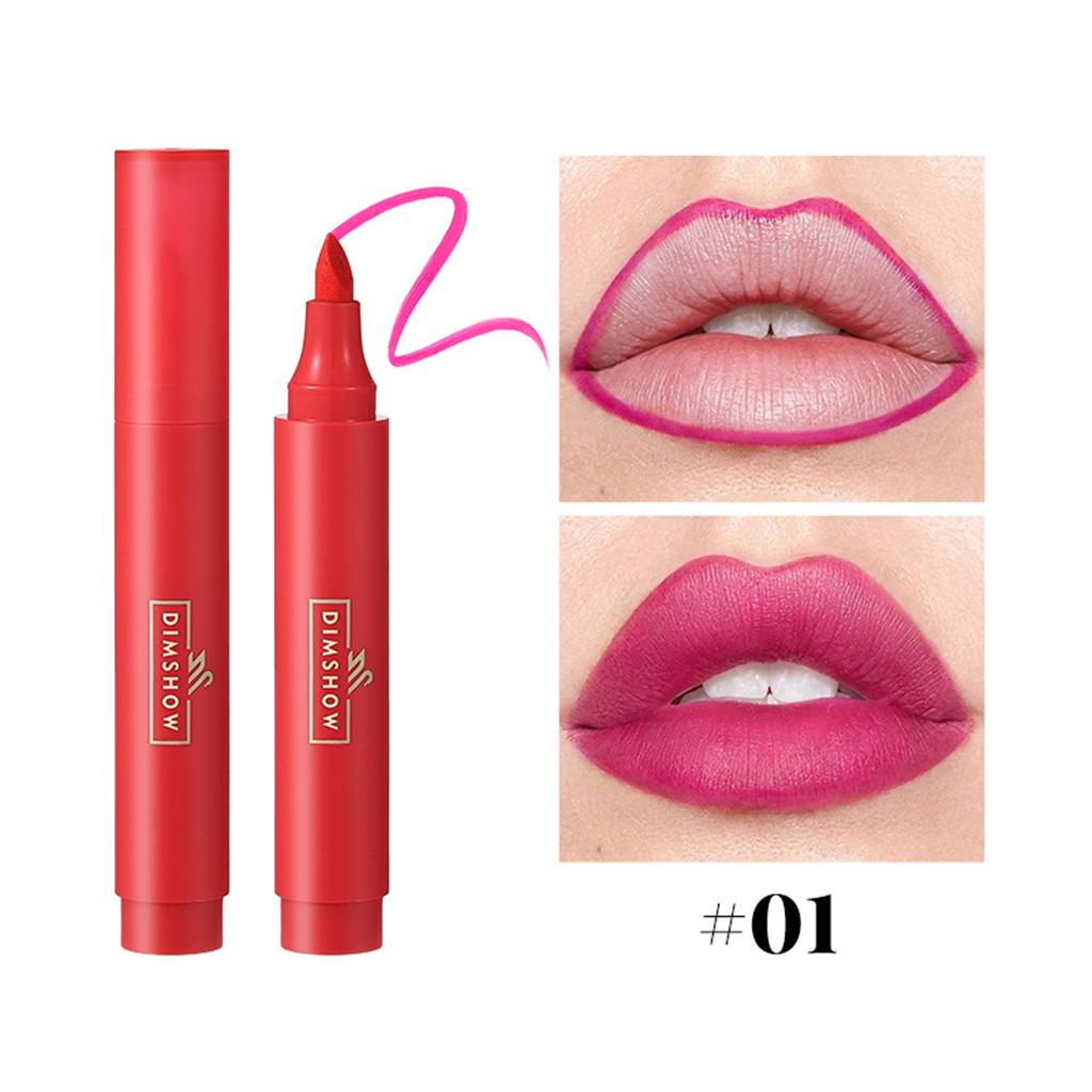 Lip Stain Marker Pen Liquid Dye Lip Tint Водостойкий Стойкий Карандаш Для Губ Увлажняющий Не Размазывающийся Матовый Макияж Для Губ