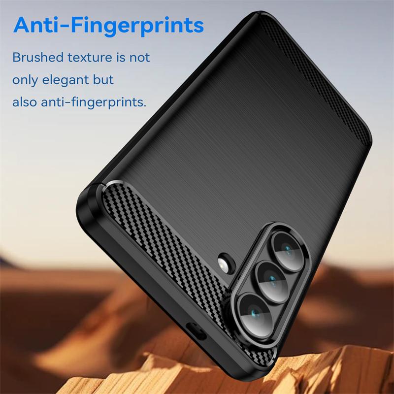 For Cover Samsung Galaxy S26 Case For Samsung S26 Pro S26Ultra S26Plus Soft Silicone Carbon Fiber Back Case For Samsung S26 Case
